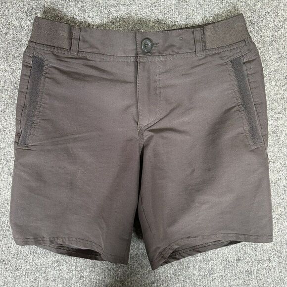 Quechua Decathlon Shorts Men XS 29x8 Grey Chino Flat Front Mid Rise Casual Adult - Picture 1 of 9
